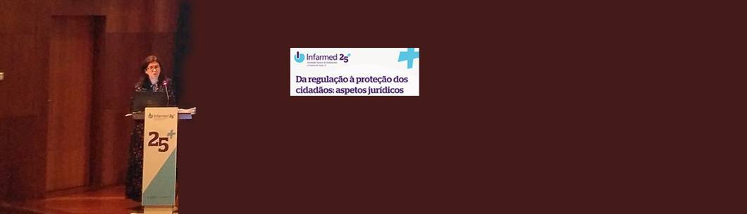 Claudia Monge oradora Infarmed | Cláudia Monge was a key note speaker at the Infarmed symposium